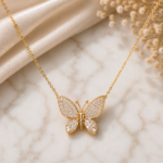 Aurora Butterfly Crystal Necklace