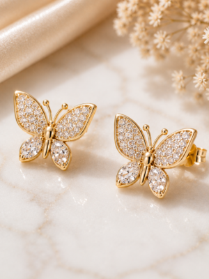 Aurora Butterfly Stud Earrings