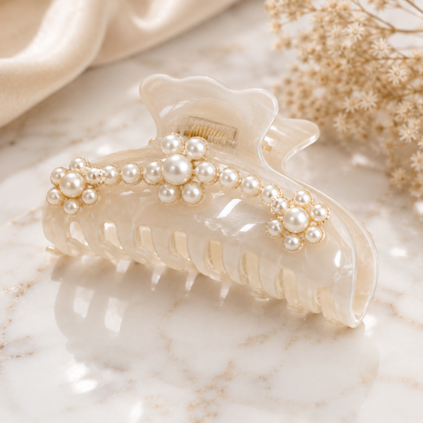 Blossom Pearl Claw Clip