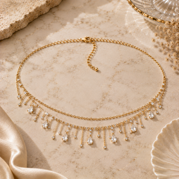 Crystal Cascade Waist Chain