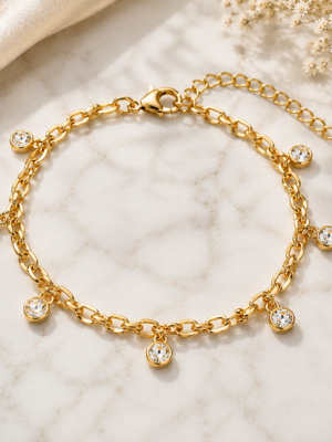 Nova Crystal Chain Bracelet