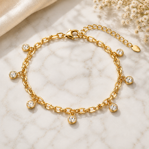 Nova Crystal Chain Bracelet
