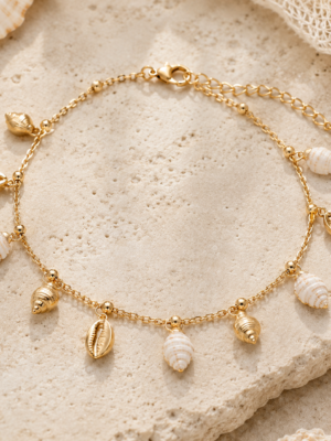 Ocean Breeze Shell Anklet