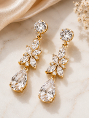 Stella Crystal Drop Earrings